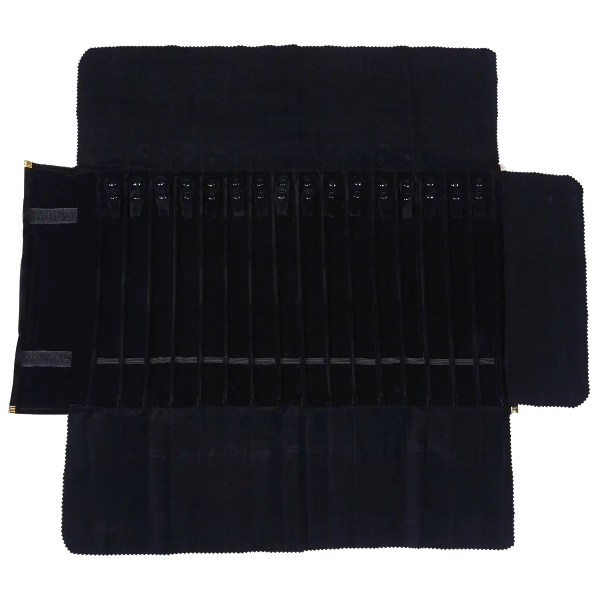 jewellery roll for necklace PON083BK black _open jewellery-roll-for-necklace-PON083BK-black-_open