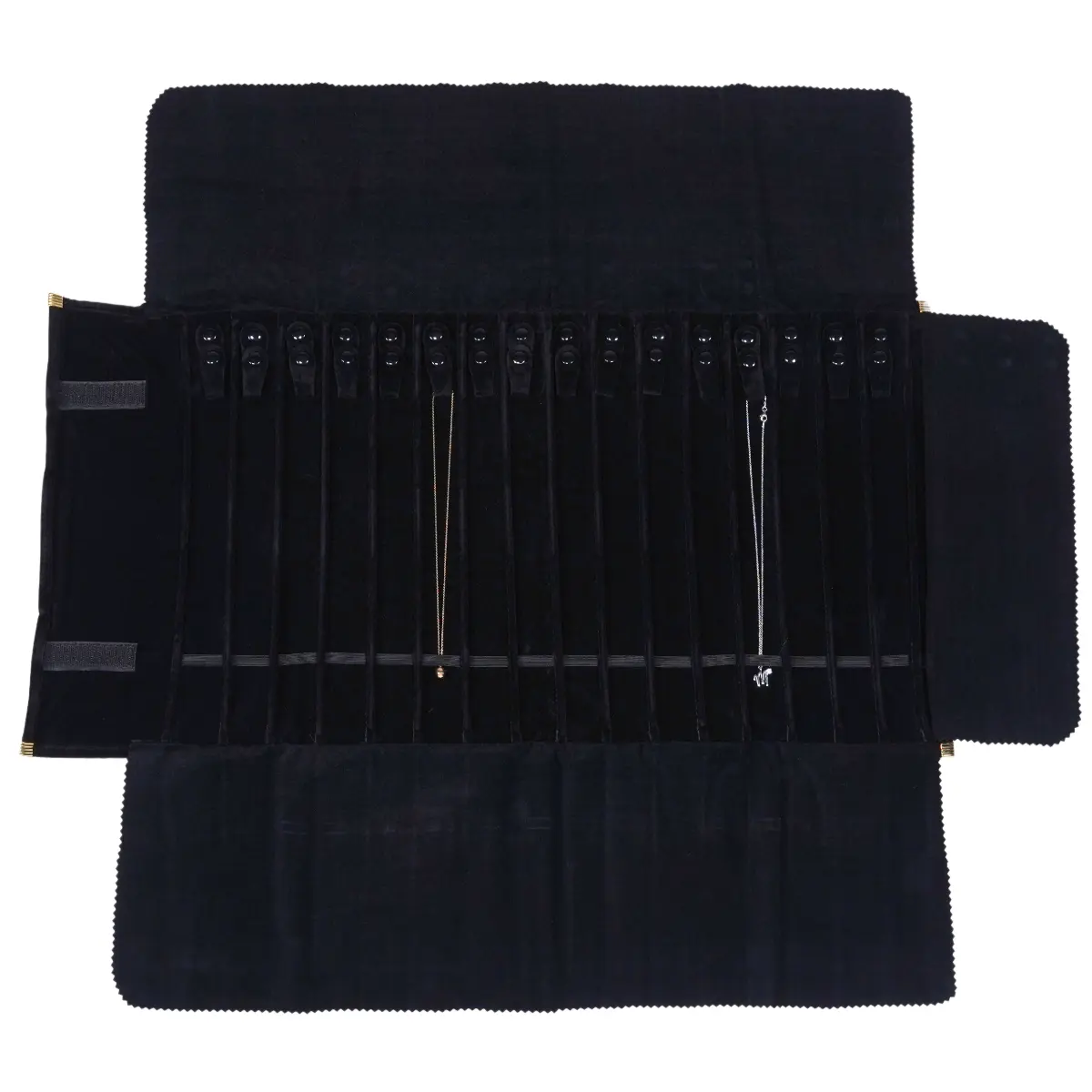 jewellery roll for necklace PON083BK black-with necklace jewellery-roll-for-necklace-PON083BK-black-with-necklace