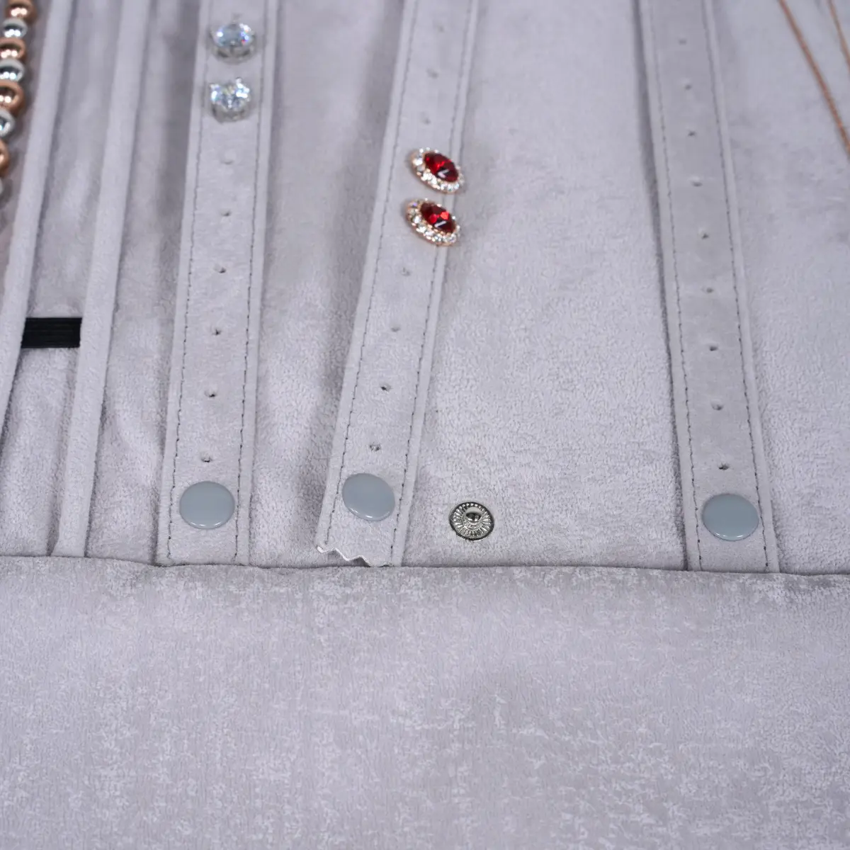 jewellery roll set grey