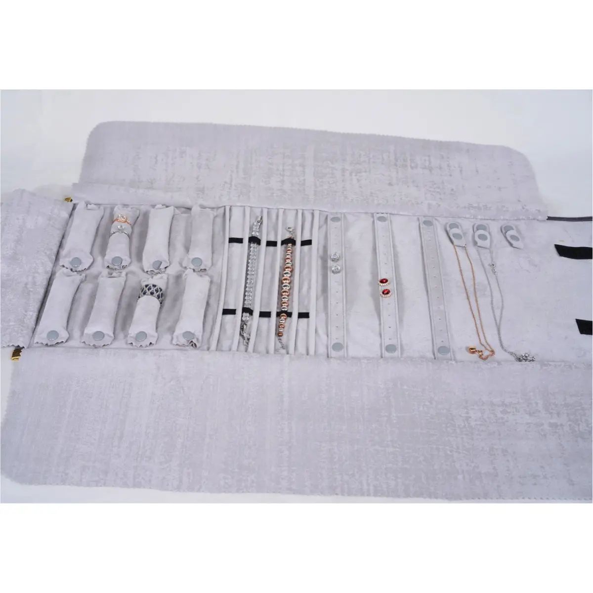 jewellery roll set grey