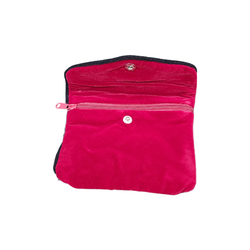 large red jewellery pouch