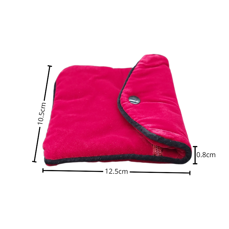 large red jewellery pouch
