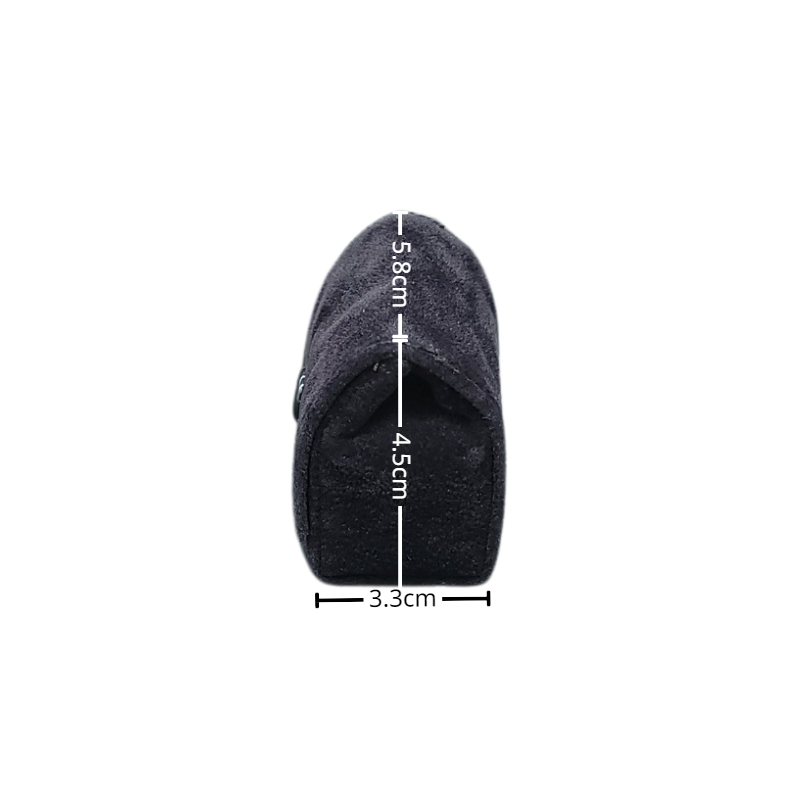 medium black ring pouch-2 black velvet ring pouch