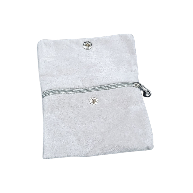 grey jewellery pouch