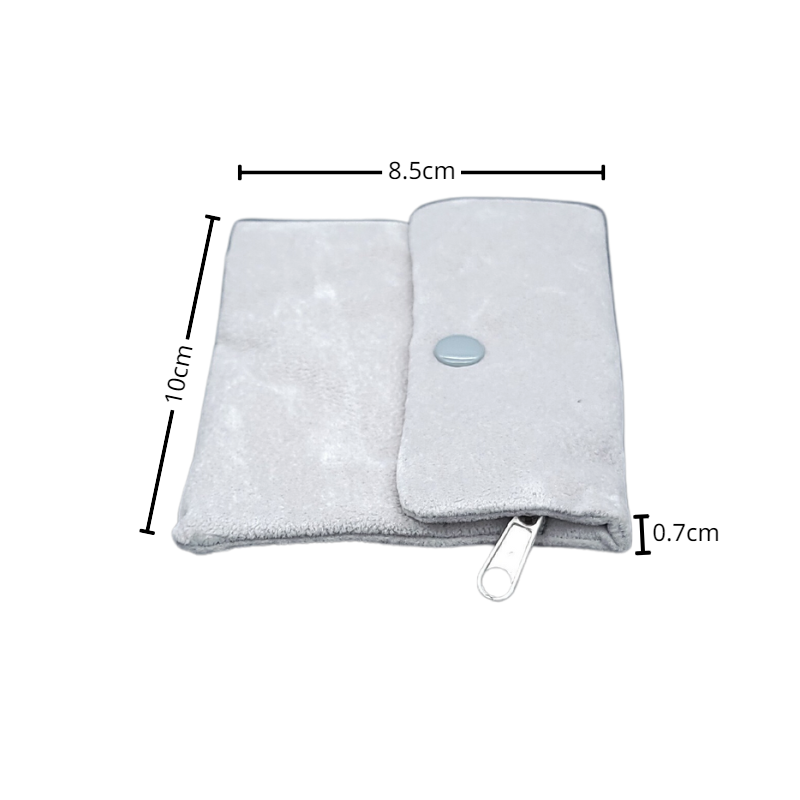 grey jewellery pouch