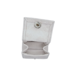 small grey velvet ring pouch