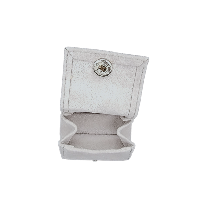 small Gery velvet ring pouch-2 small grey velvet ring pouch