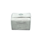 small grey velvet ring pouch