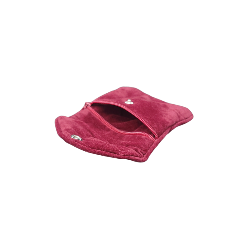 small red jewellery pouch
