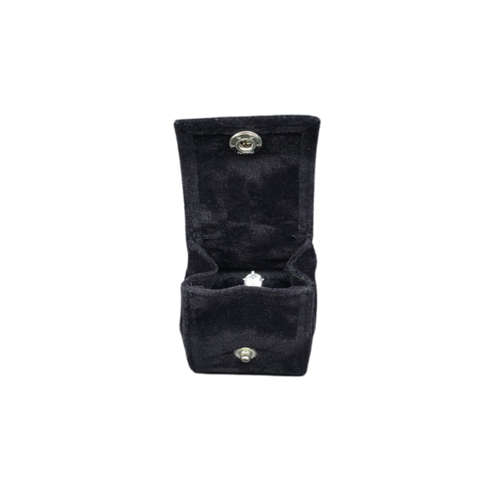 black velvet ring pouch