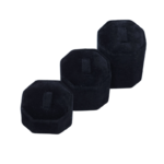 black velvet octagon ring stand