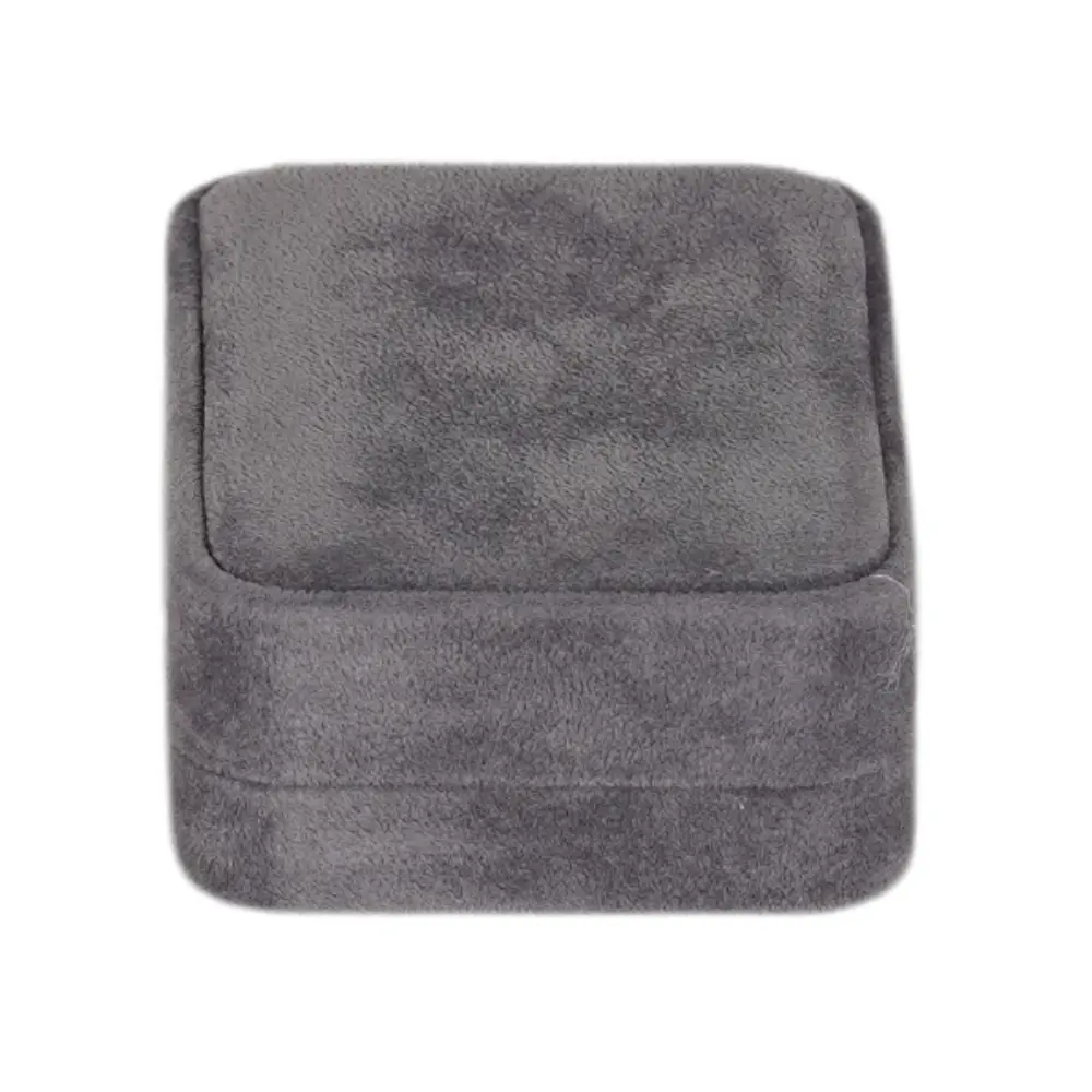 745C-E dary grey velvet long earring box-8 Velvet Long Earring box -Dark grey