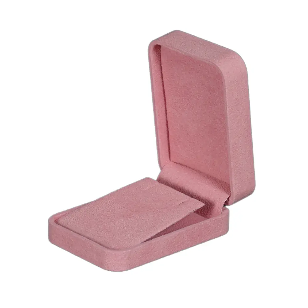 Velvet Long Earring box - pink