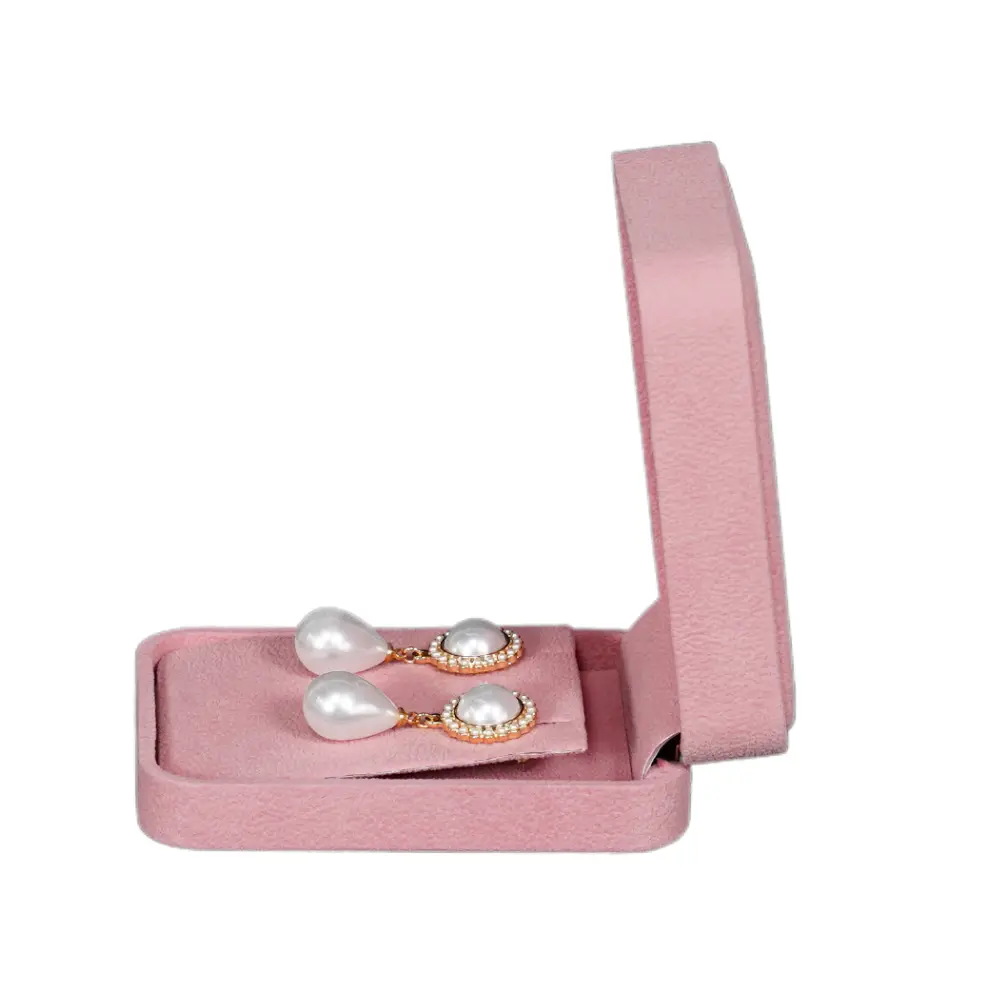 Velvet Long Earring box - pink