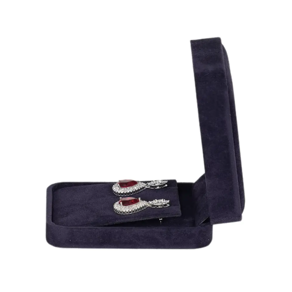Velvet Long Earring box -royal blue