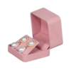 Velvet earring box large - pink