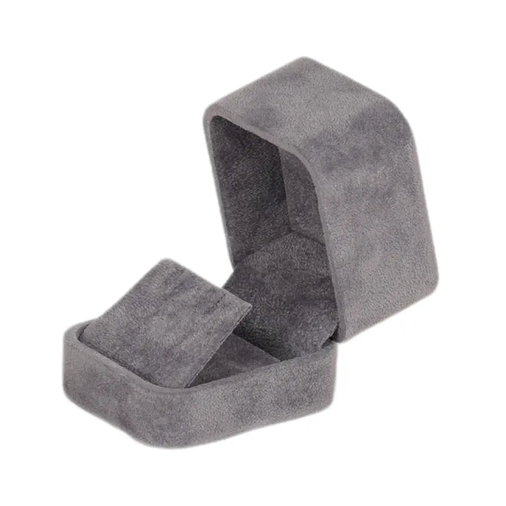 Velvet Earring box small - Dark Grey