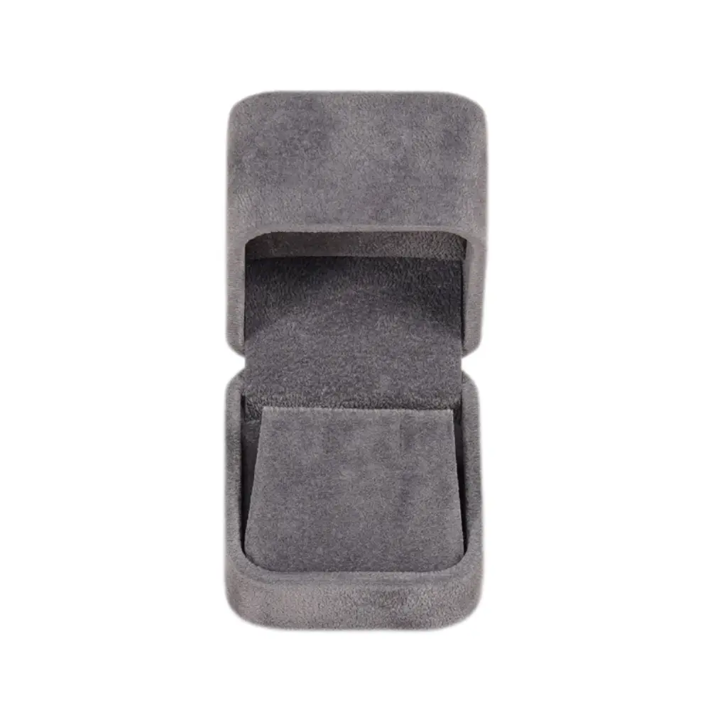 Velvet Earring box small - Dark Grey