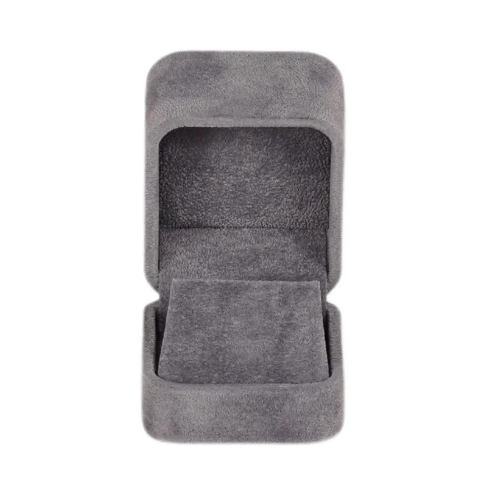 Velvet Earring box small - Dark Grey