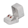 Velvet Earring box small - Grey