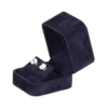 Velvet Earring box small - royal blue