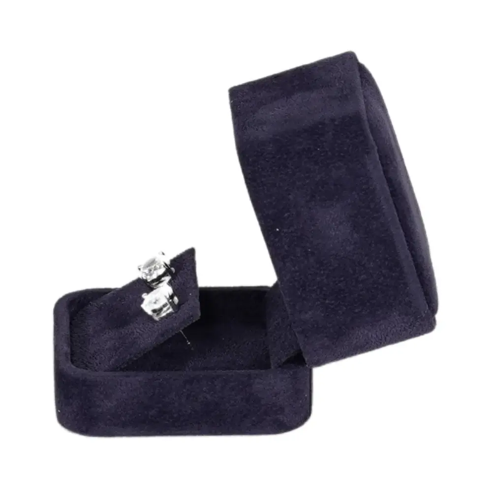 Velvet Earring box small - royal blue