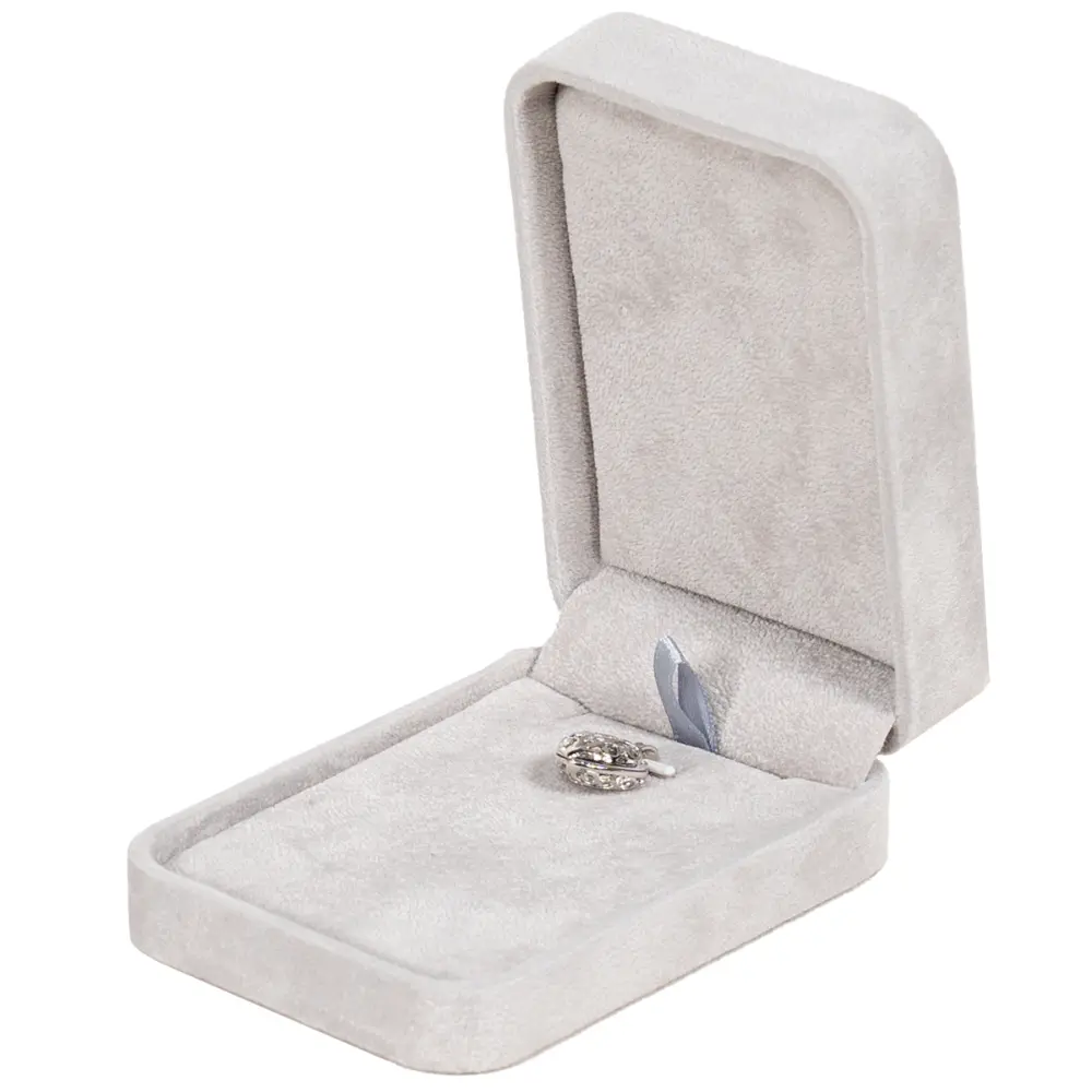 Velvet-Necklace-Box-Grey-with-pendant-side