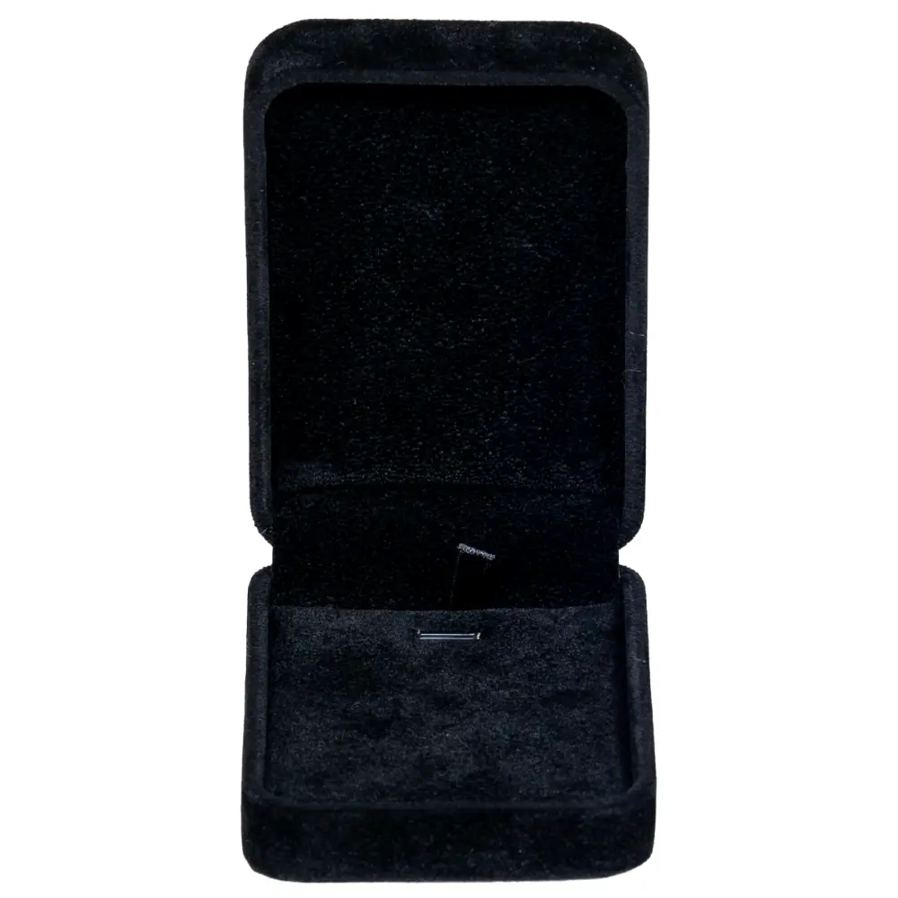 BXP81-Velvet-Necklace-Box-black-front Velvet-Necklace-Box-black-front