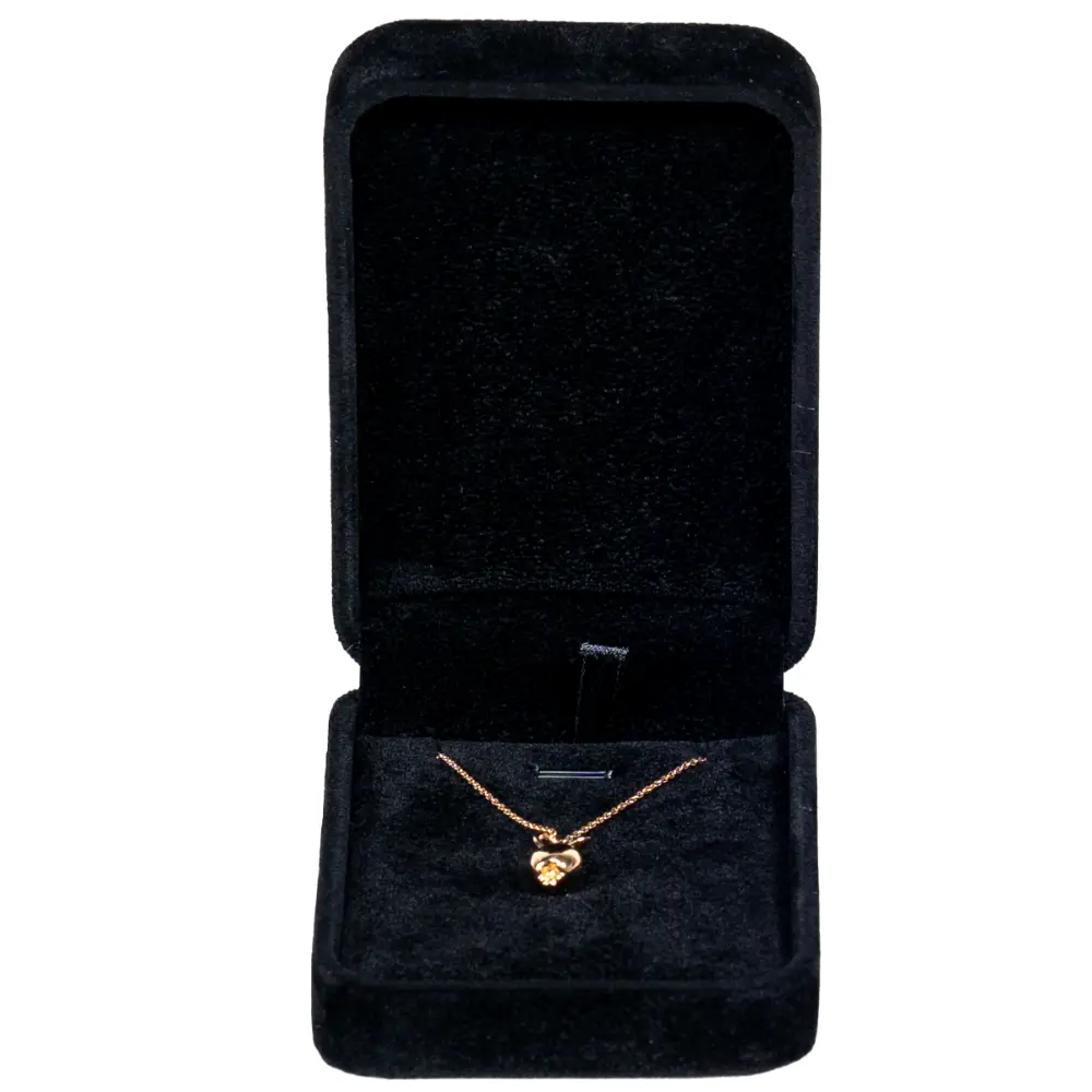 BXP81-Velvet-Necklace-Box-black-with-necklace-front Velvet-Necklace-Box-black-with-necklace-front