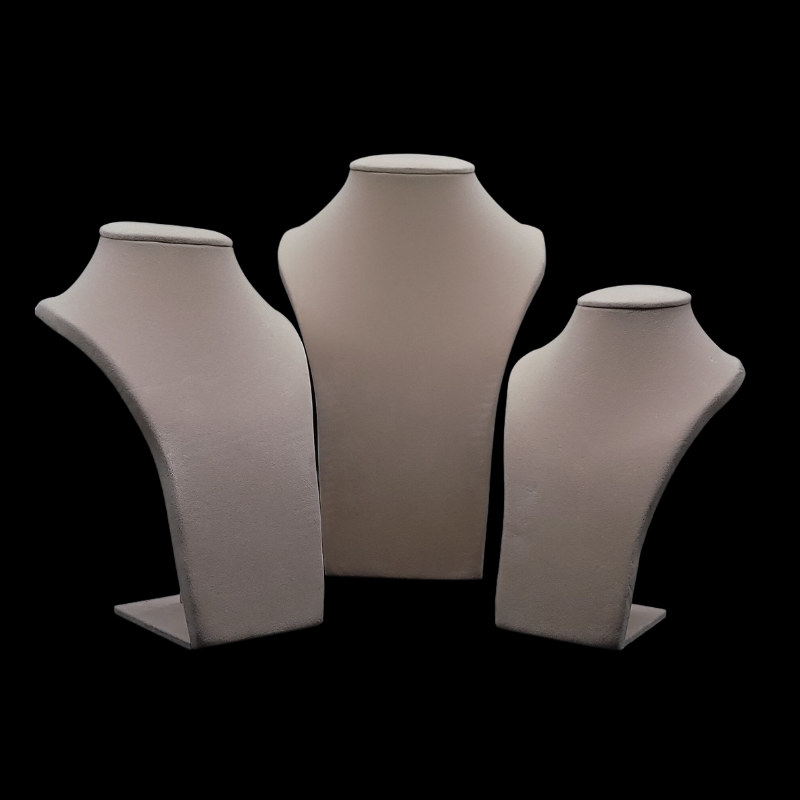 luxurious nude velvet necklace stand