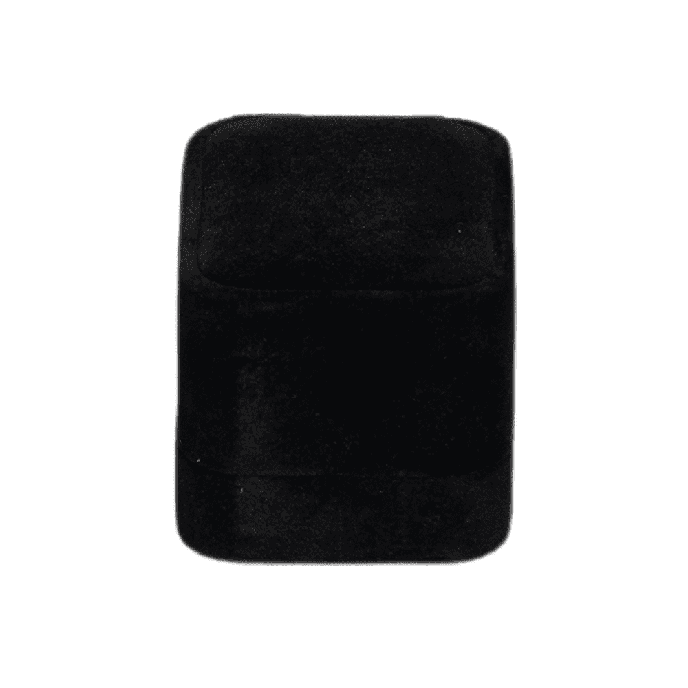 Ring Jewellery Box Velvet black Jewellery packaging BXR83 close side2