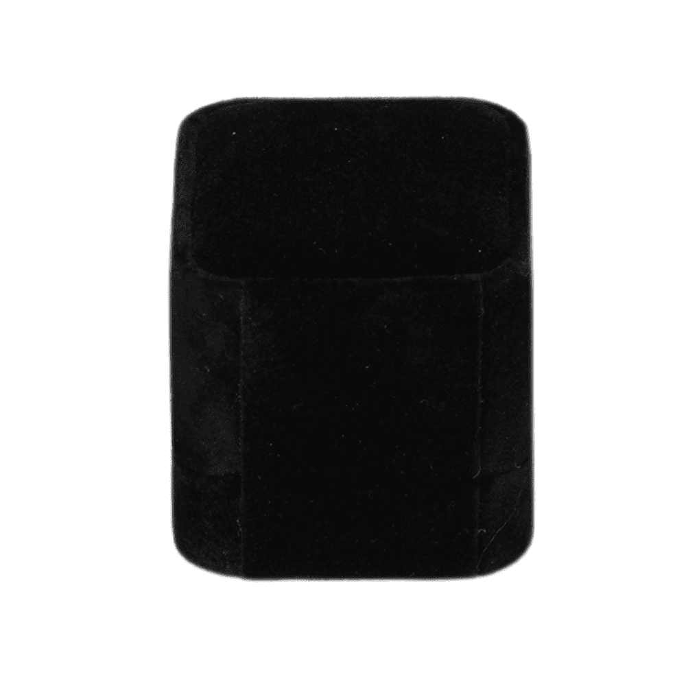 Ring Jewellery Box Velvet black Jewellery packaging BXR83 close