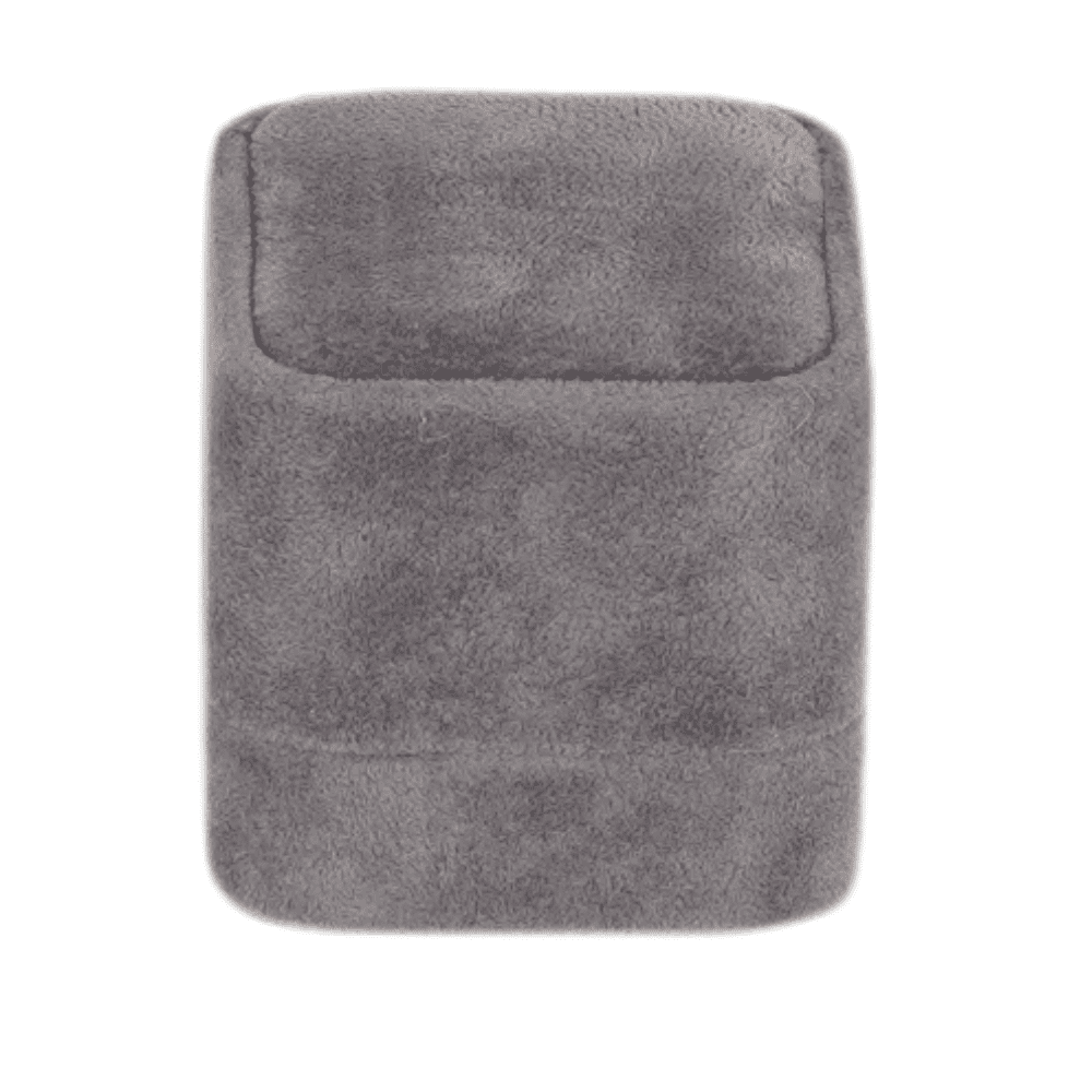 Ring-Jewellery Box-Velvet-dark-grey-Jewellery-packaging-BXR83-2 Ring Jewellery Box Velvet dark grey Jewellery packaging close front