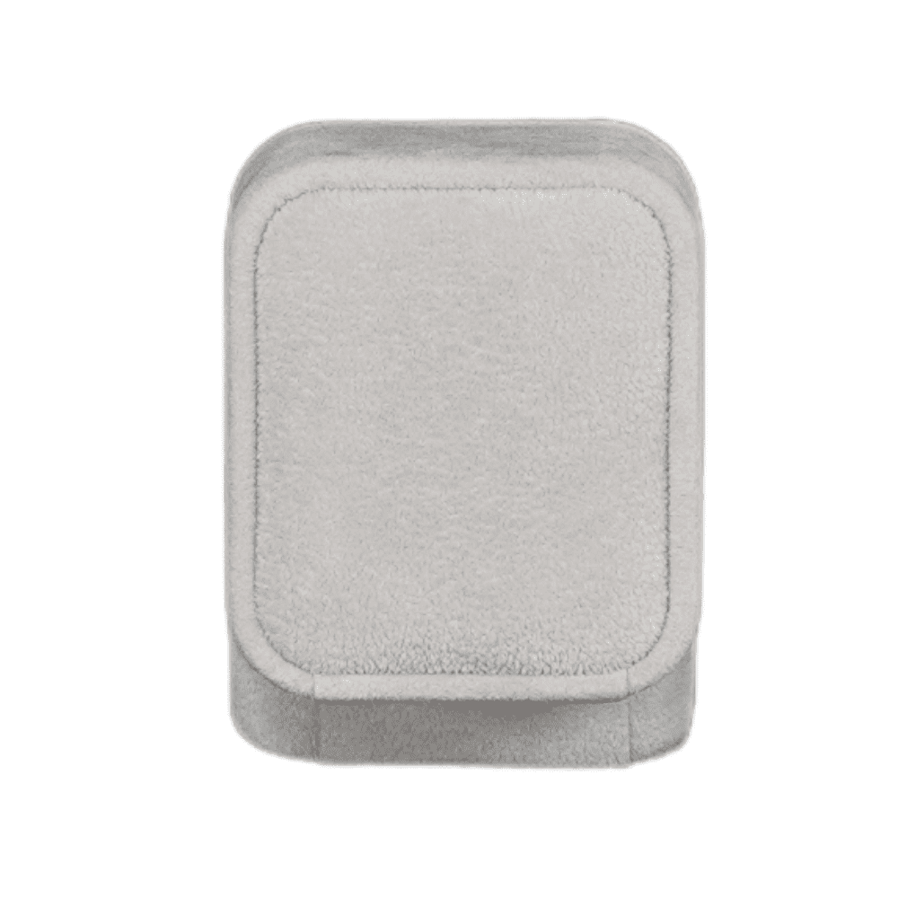 Ring Jewellery Box Velvet grey Jewellery packaging with ring display open back