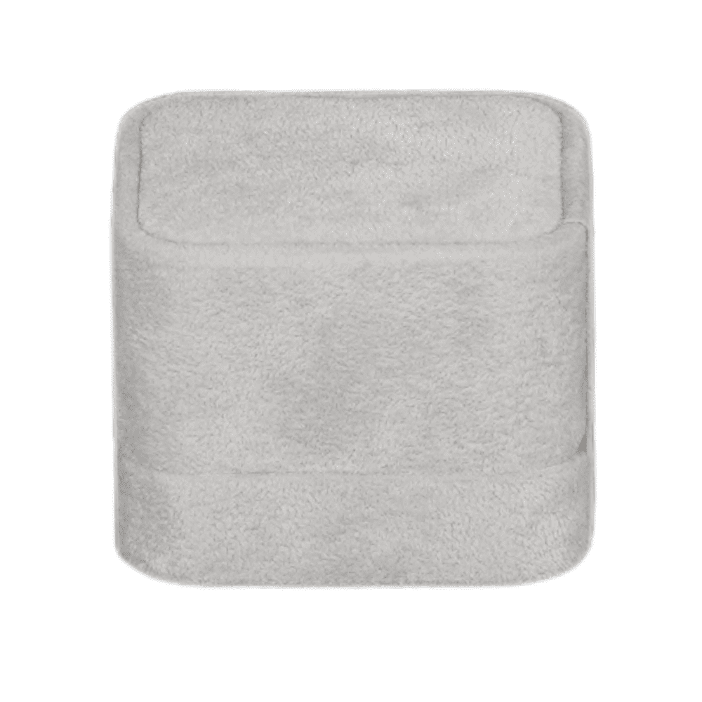 Ring Jewellery Box Velvet grey Jewellery packaging close side2