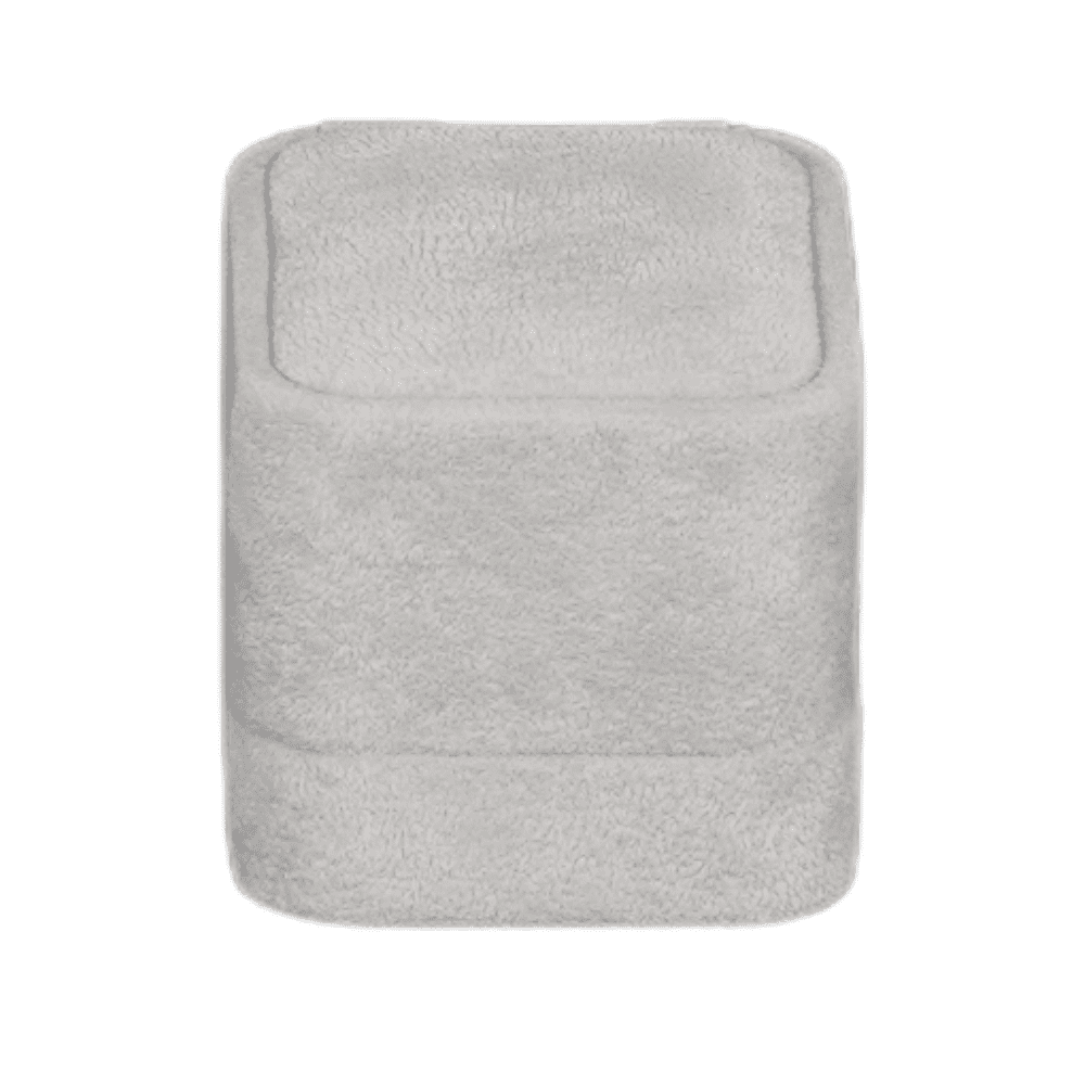 Ring Jewellery Box Velvet grey Jewellery packaging close front1
