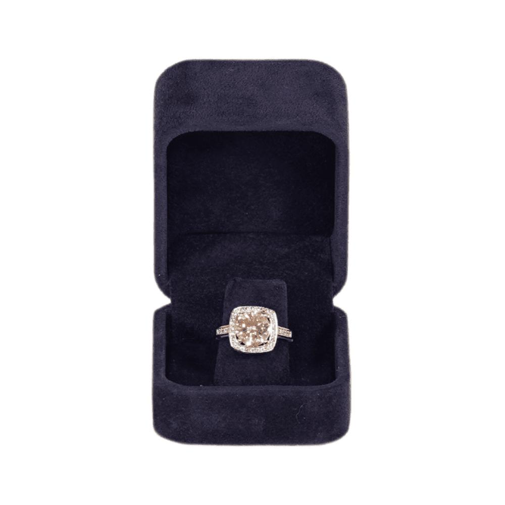 Ring-Jewellery Box-Velvet-royal-blue-Jewellery-packaging-BXR83-1 Ring Jewellery Box Velvet royal blue Jewellery packaging with ring -side3