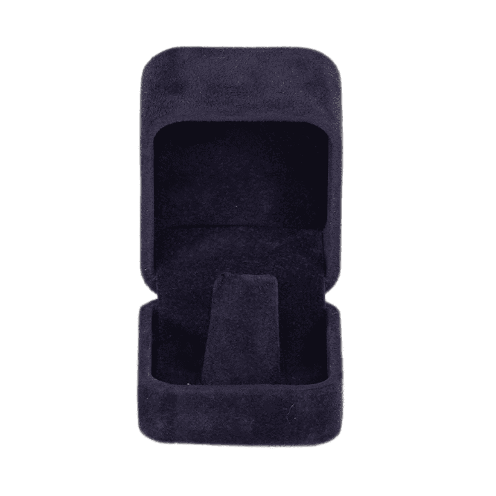 Ring-Jewellery Box-Velvet-royal-blue-Jewellery-packaging-BXR83-6 Ring Jewellery Box Velvet royal blue Jewellery packaging open1