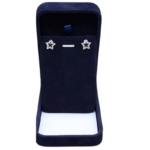 royal blue elegant velvet necklace box