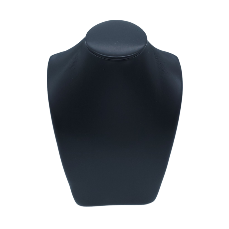 Small Sleek Wide Leatherette Necklace Display Stand-1 small sleek wide leatherette necklace display stand