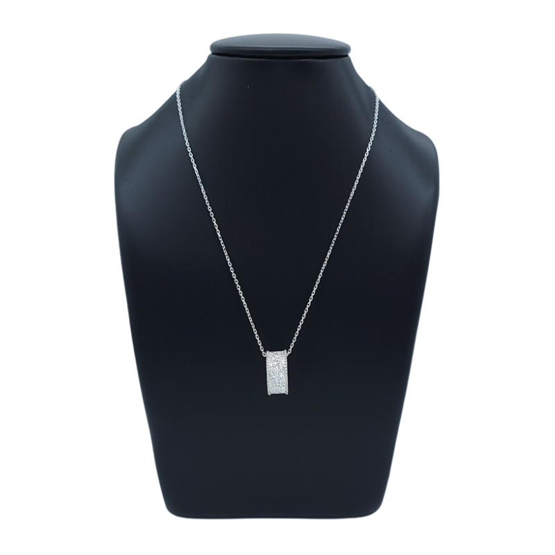 Small Sleek Wide Leatherette Necklace Display Stand-3 small sleek wide leatherette necklace display stand