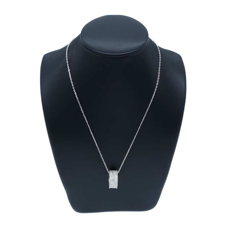 Small Sleek Wide Leatherette Necklace Display Stand-5 small sleek wide leatherette necklace display stand