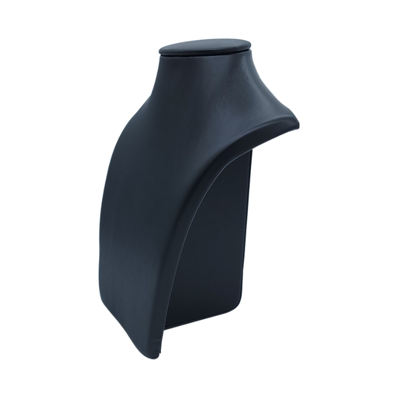 Small Sleek Wide Leatherette Necklace Display Stand-7 small sleek wide leatherette necklace display stand