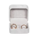 Wedding-Ring-Box-velvet-grey-open-front-with ring-BXR81GR Wedding Ring Box velvet grey open front with ring BXR81GR