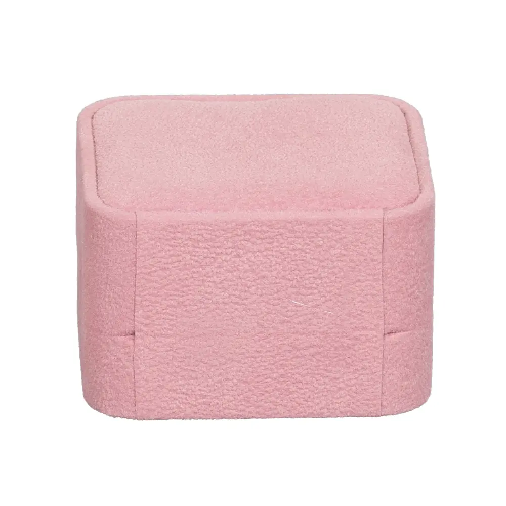 Wedding Ring Box velvet pink close back BXR81PI