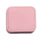 Wedding Ring Box velvet pink close top BXR81PI