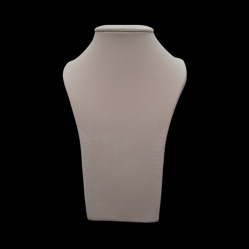 large Luxurious nude Velvet Necklace Stand-1