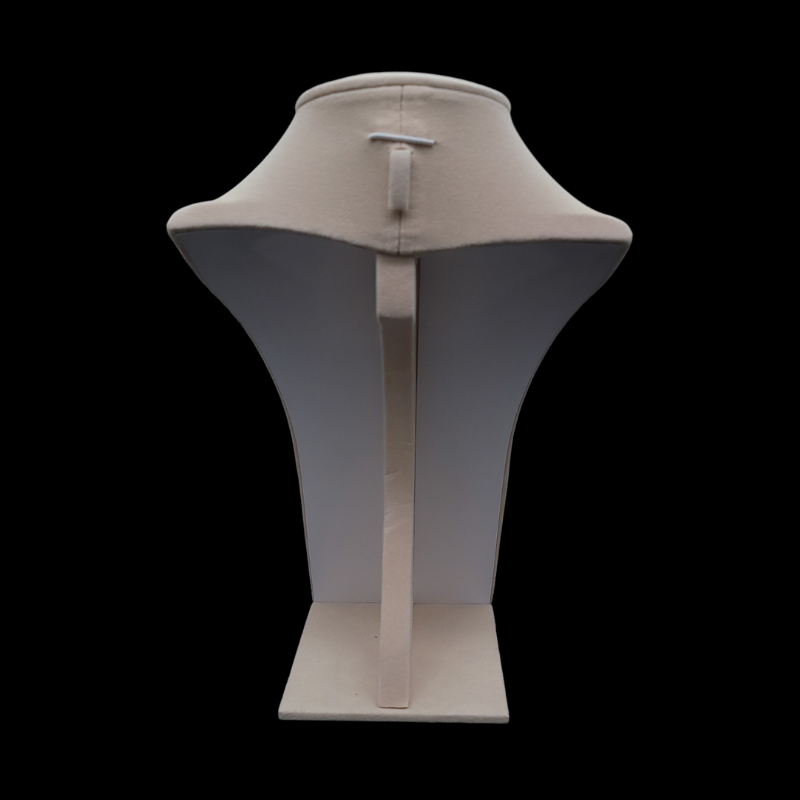 large Luxurious nude Velvet Necklace Stand-9