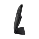necklace stand leatherette large black side view PNS81L