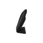 necklace stand leatherette small black side view PNS81S